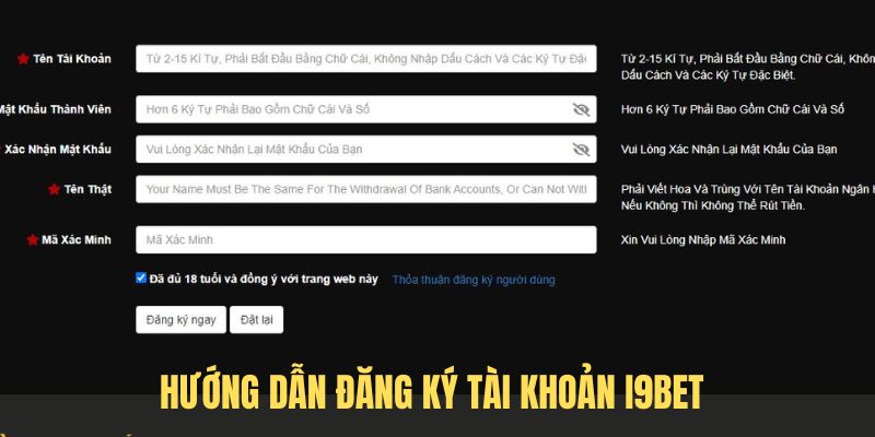 Cách thức đăng ký tài khoản I9bet với 3 công đoạn nhanh nhất